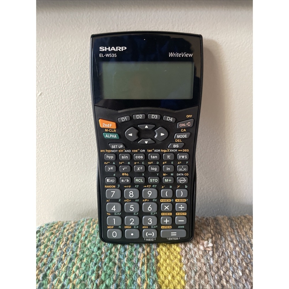 Sharp EL-W535 WriteView Scientific Calculator with Case